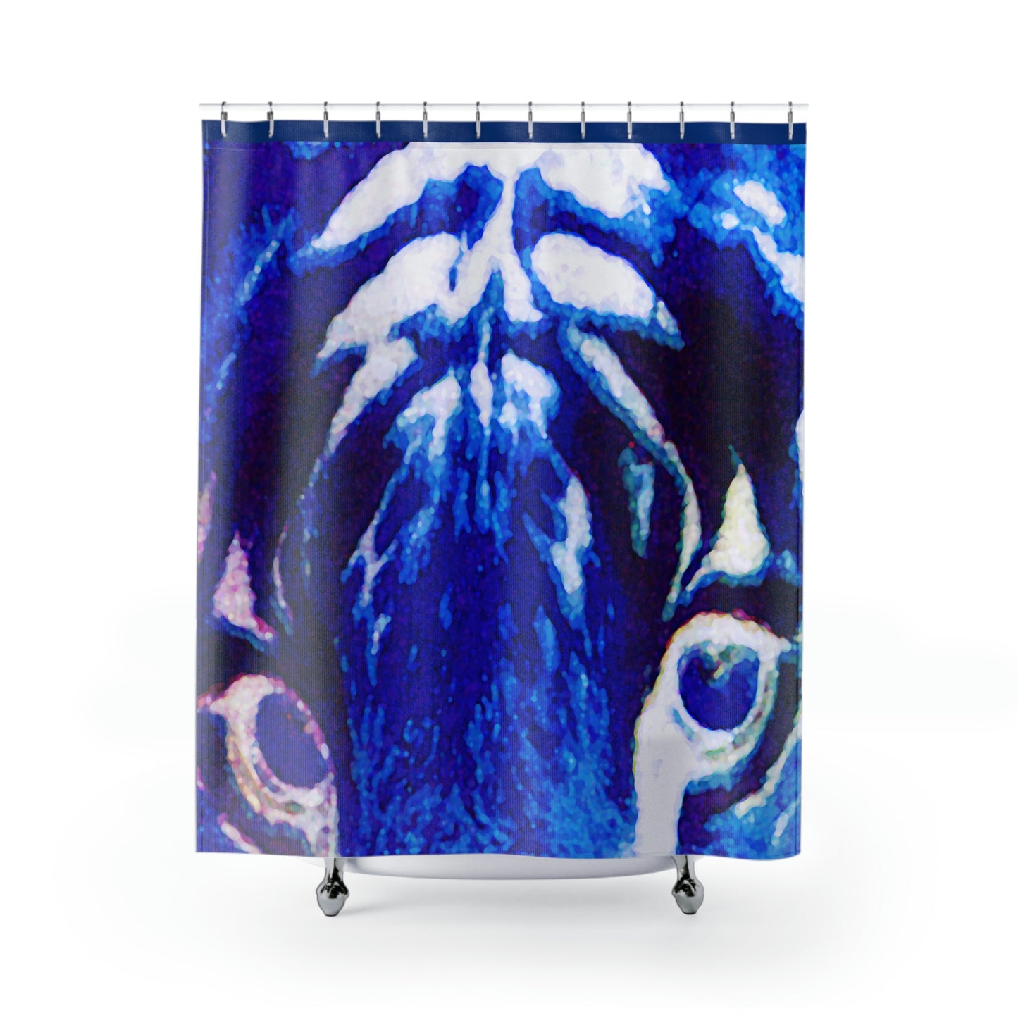 UNO STOPKILL'N TIGRE'BLU Shower Curtains