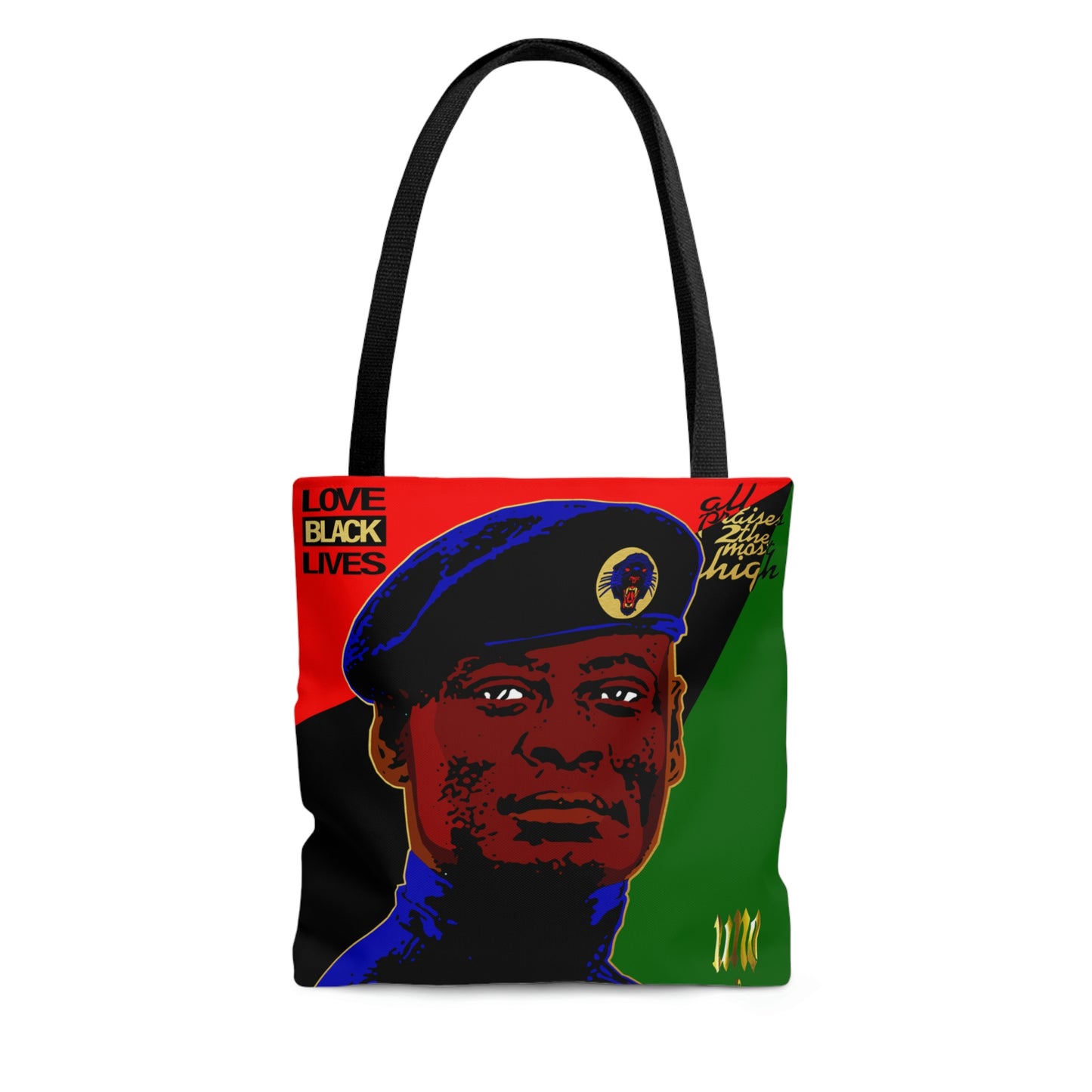 UNO LOVEBLACKLIVES LOVEKHALID AOP Tote Bag