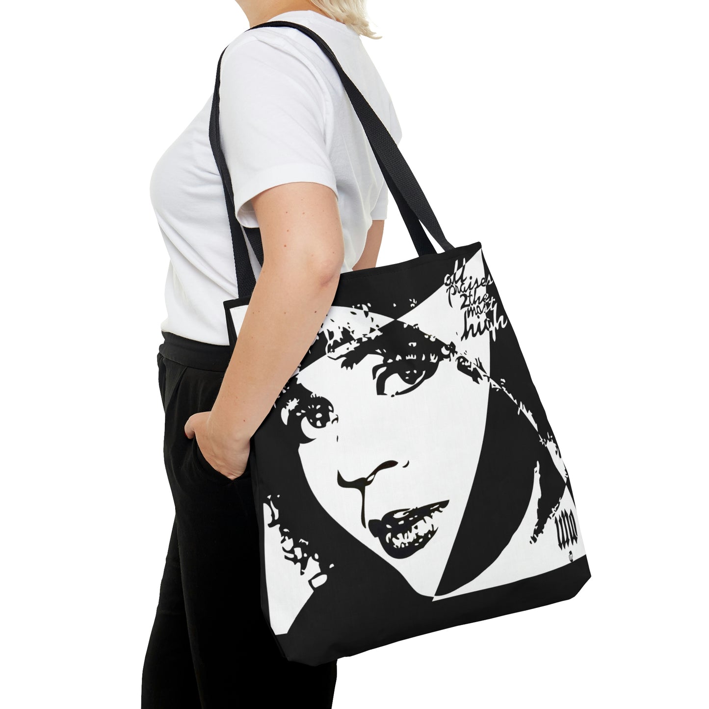 UNO LOVEBLACKLIVES LOVE'NMINI AOP Tote Bag