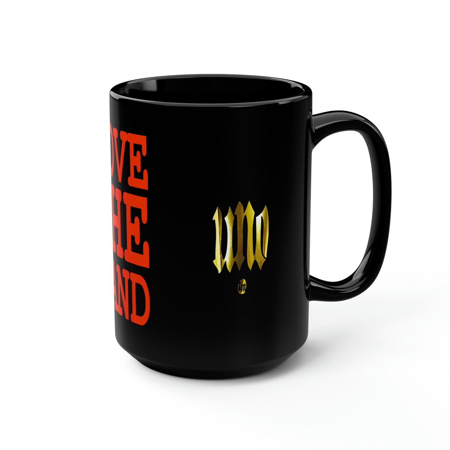 UNO LOVETHELAND Black Mug, 15oz