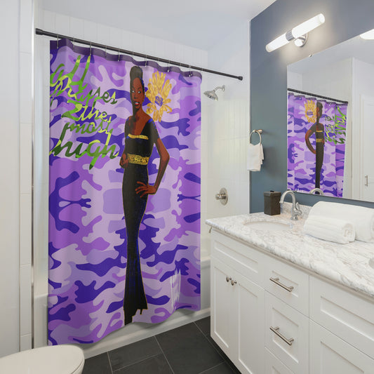 UNO POWERFLOWER LOVENINA Shower Curtains