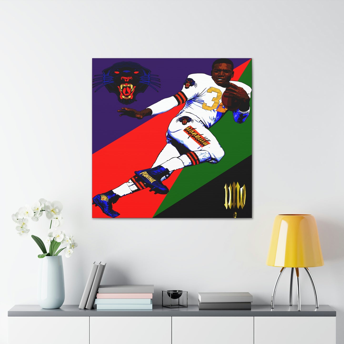 UNO LOVETHELAND JIMBROWN 12, 20, 24, & 36" Square Canvas Gallery Wraps