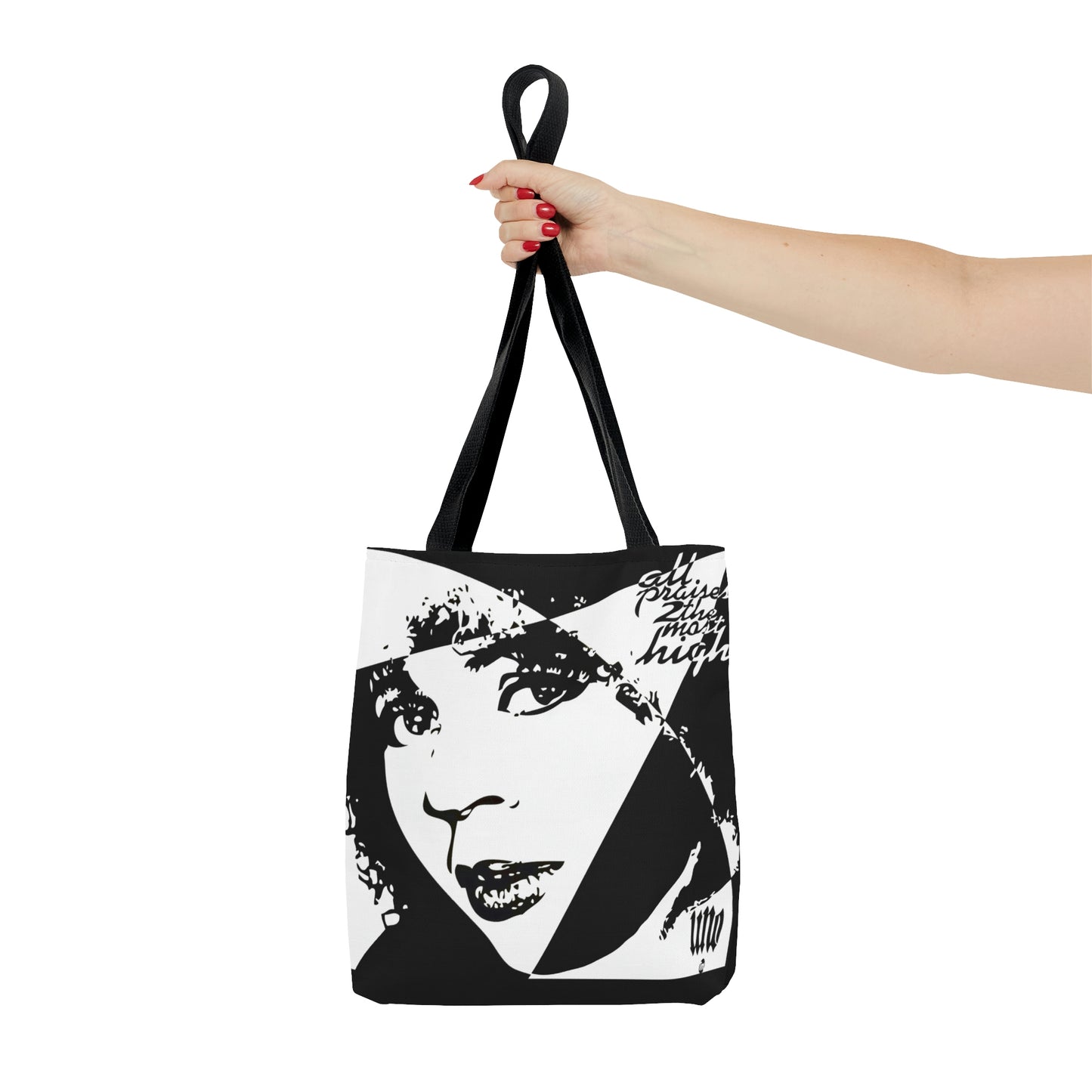 UNO LOVEBLACKLIVES LOVE'NMINI AOP Tote Bag