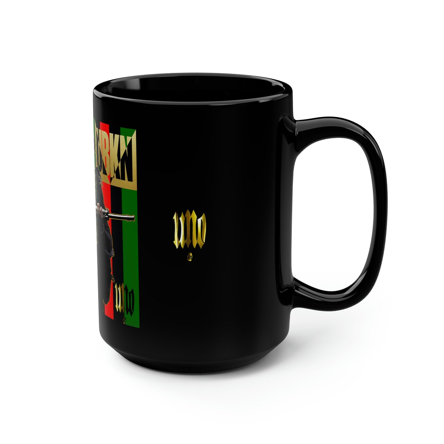 UNO 2THEREPUBLIC FREEGMJ Black Mug, 15oz