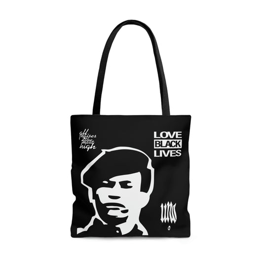 UNO LOVEBLACKLIVES LOVEHUEY AOP Tote Bag