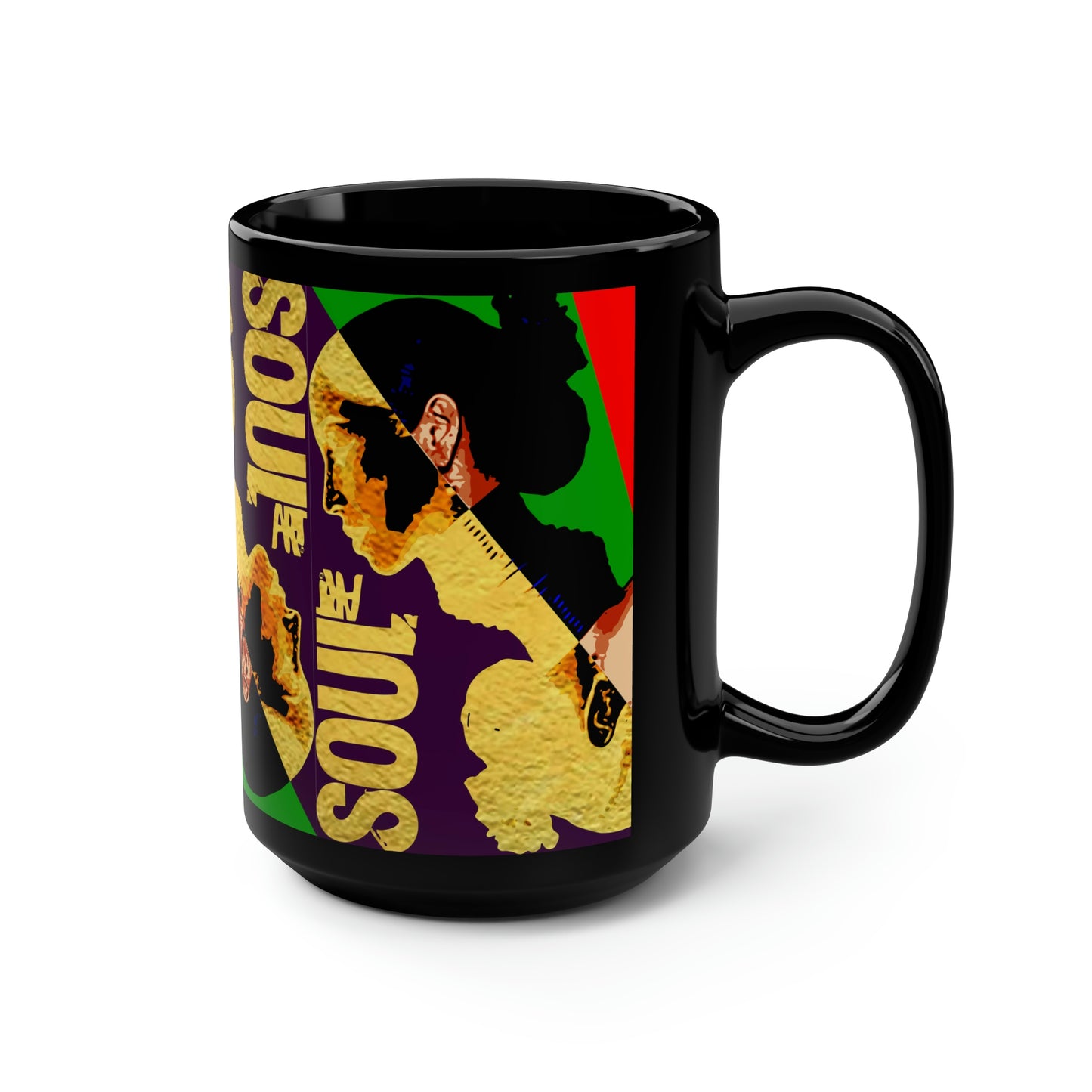 UNO SOULART SADE Black Mug, 15oz