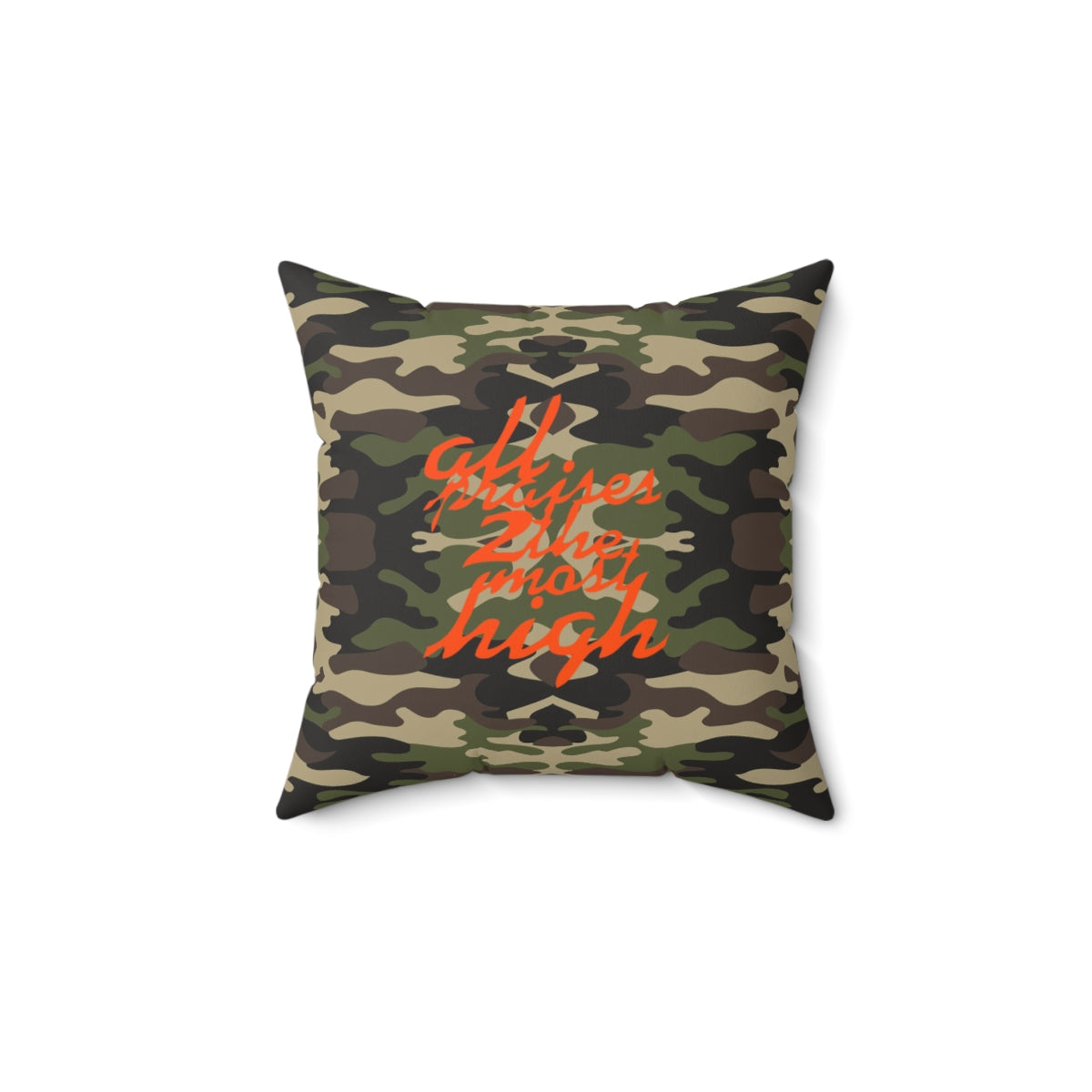 UNO PANTHA Faux Suede Square Pillow Camo Collection