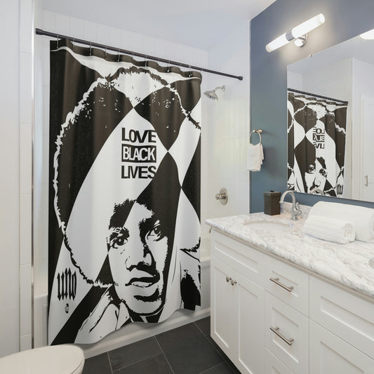 LOVEBLACKLIVE LOVEMIKE4VA Shower Curtains