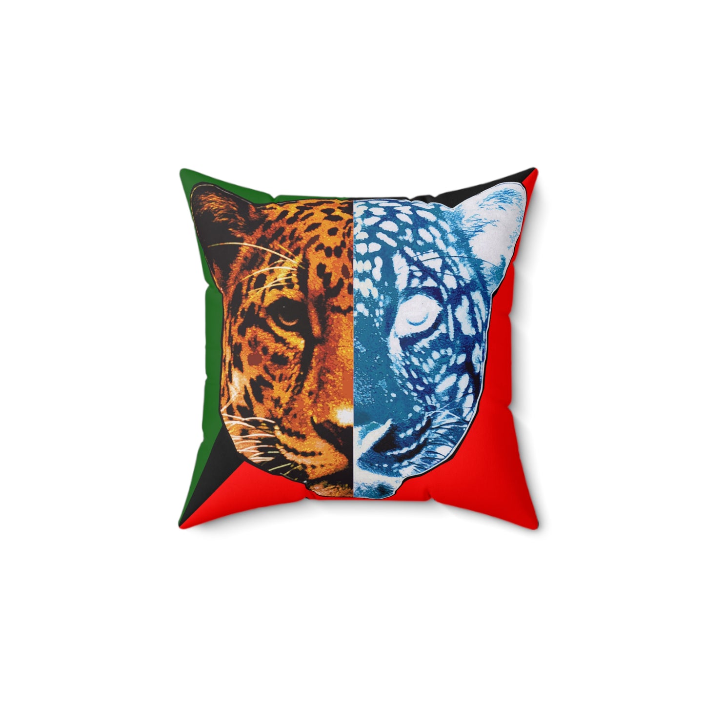 UNO STOPKILL'N BIGCAT Faux Suede Square Pillow