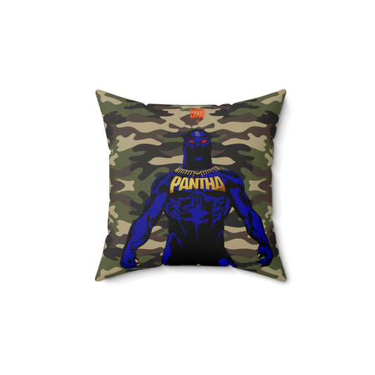 UNO PANTHA Faux Suede Square Pillow Camo Collection