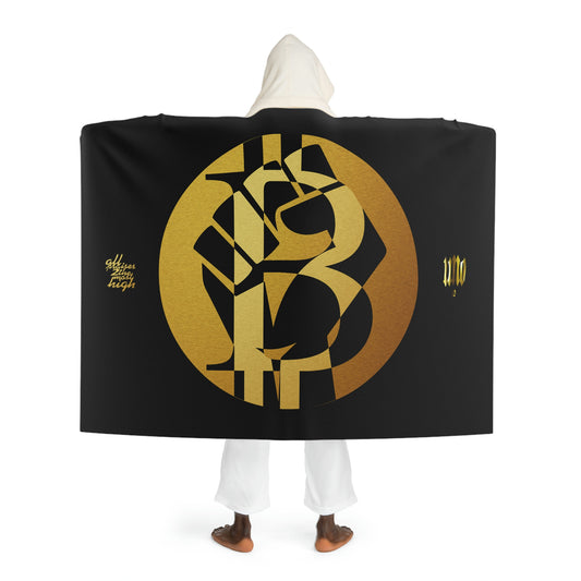 UNOBTCPOWER Hooded Sherpa Fleece Blanket