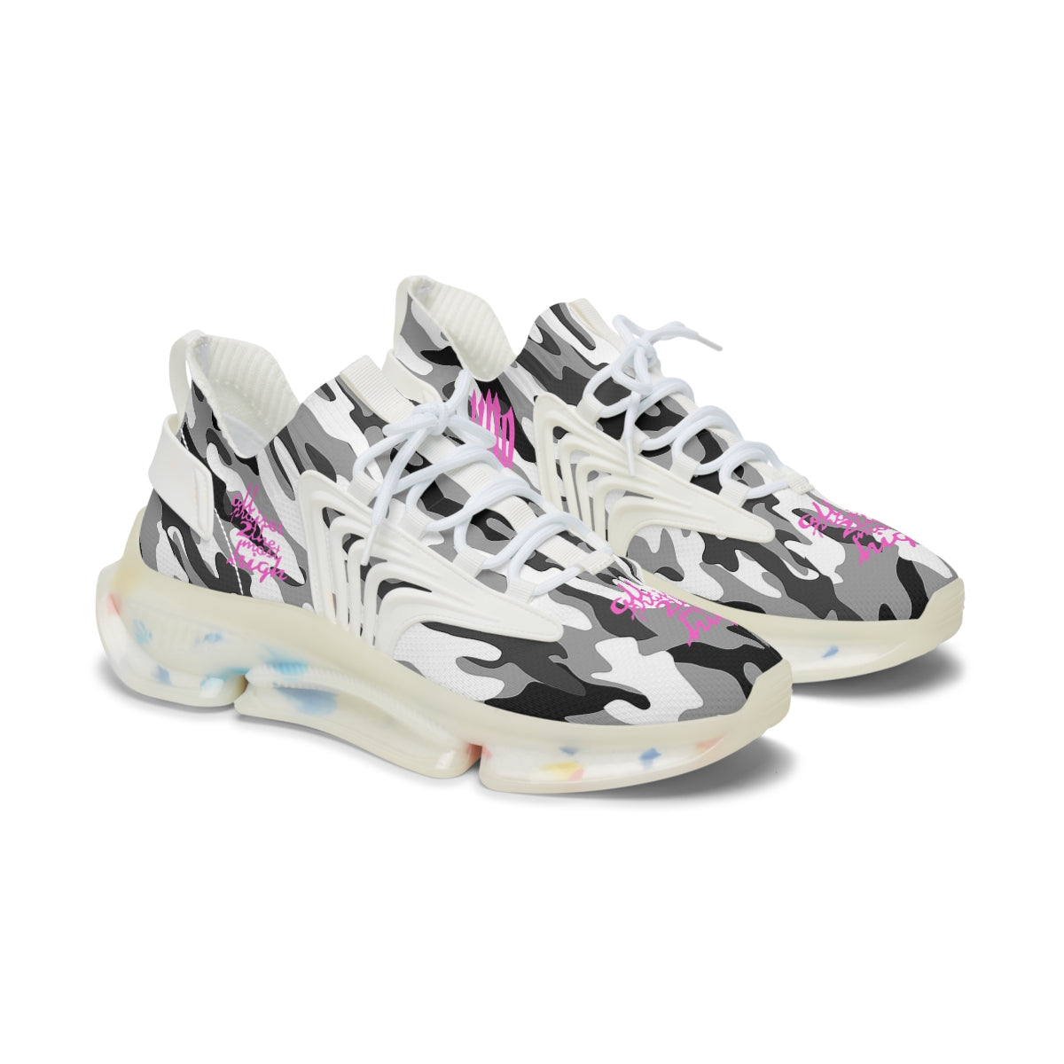 UNO ALL PRAISES Women's Mesh Sneakers Camo Collection