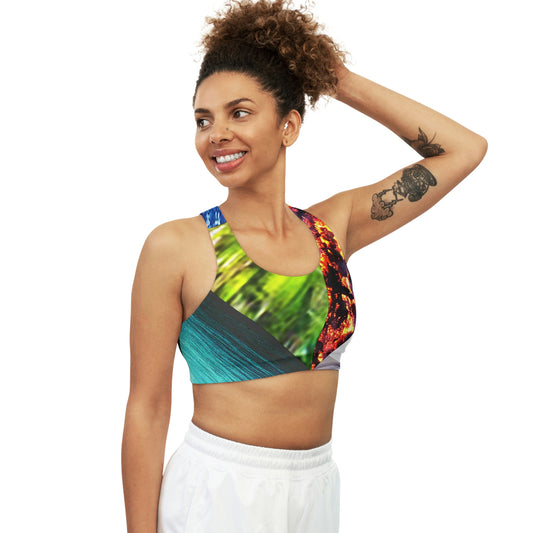UNO ALLPRAISES V Seamless Sports Bra (AOP)
