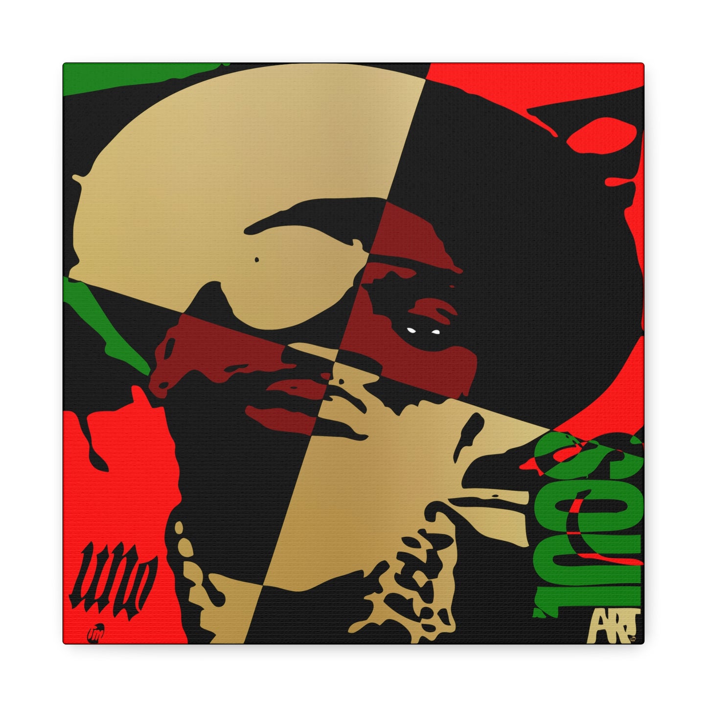 UNO LOVESLICKRICK LADIDADI SOULART 12, 20, 24, & 36" Square Canvas Gallery Wraps