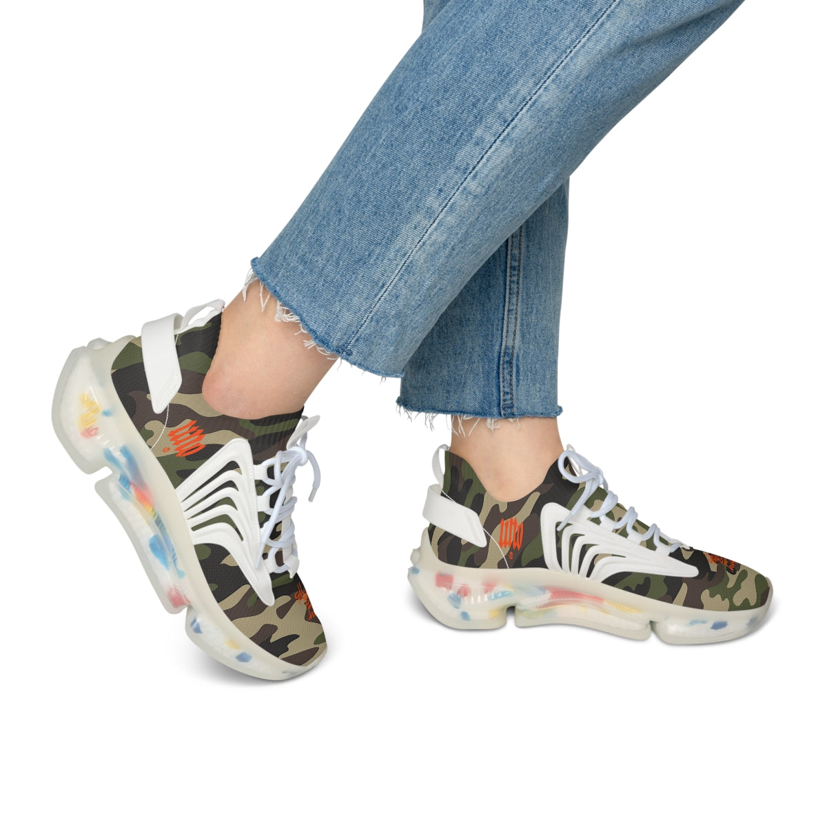 UNO ALL PRAISES Women's Mesh Sneakers Camo Collection