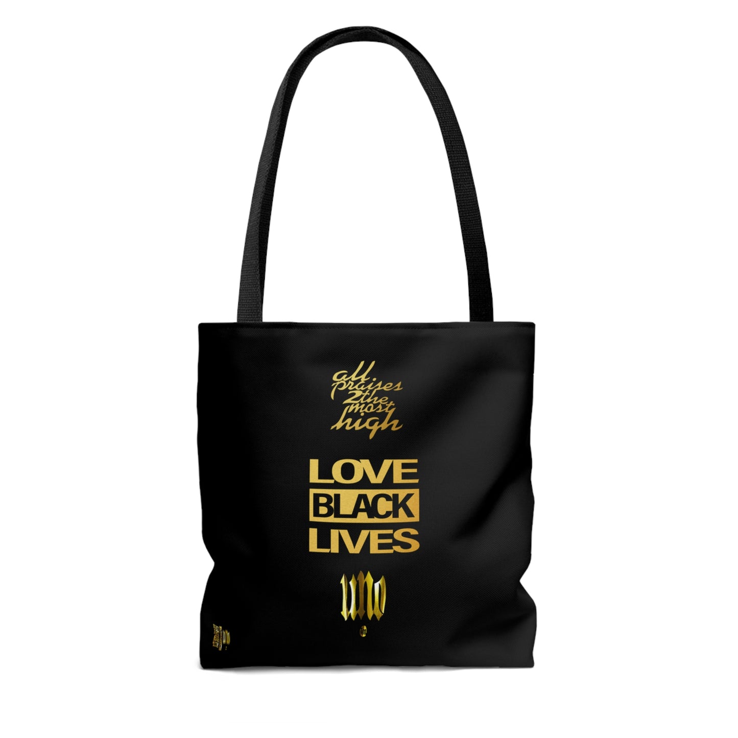 UNO LOVEBLACKLIVES LOVEKHALID AOP Tote Bag