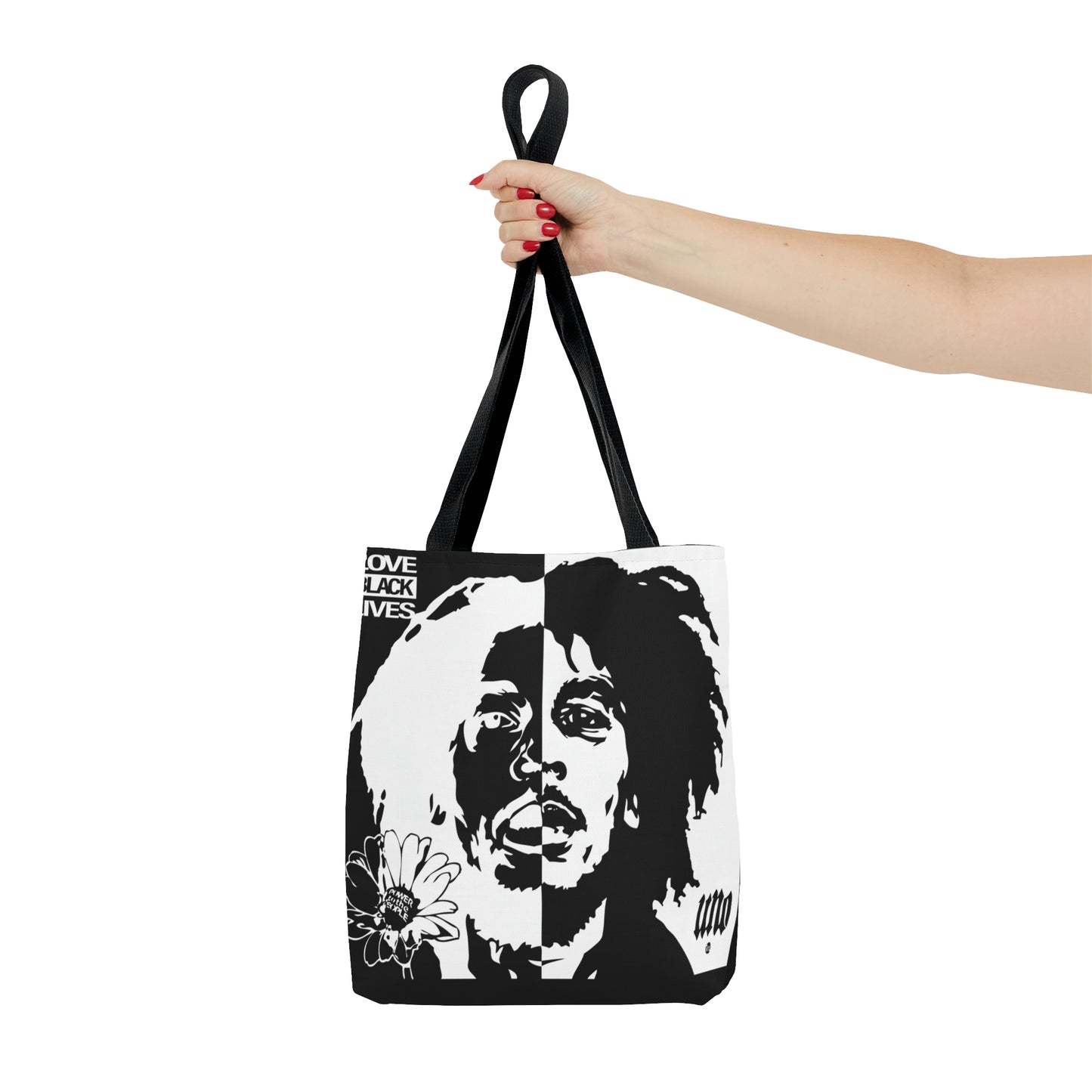 UNO LOVEBLACKLIVES LOVEBOB AOP Tote Bag