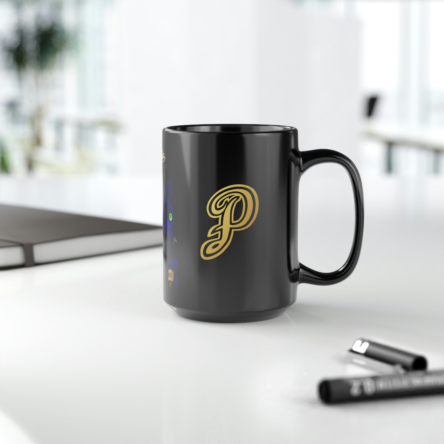 UNO PANTHA Black Mug, 15oz