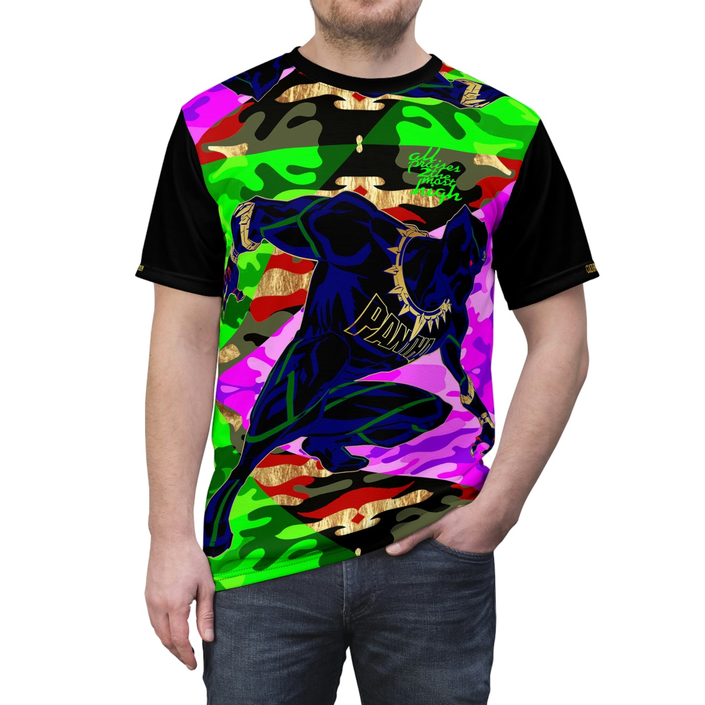 UNO PANTHA CULTURAL REAPPROPRIATION TOUR Unisex Cut & Sew Tee (AOP) Camo Collection