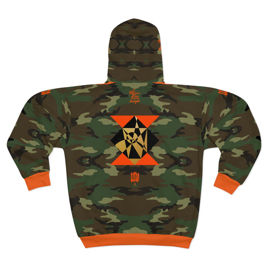 UNO ALLPRAISES AOP Unisex Zip Hoodie Camo Collection