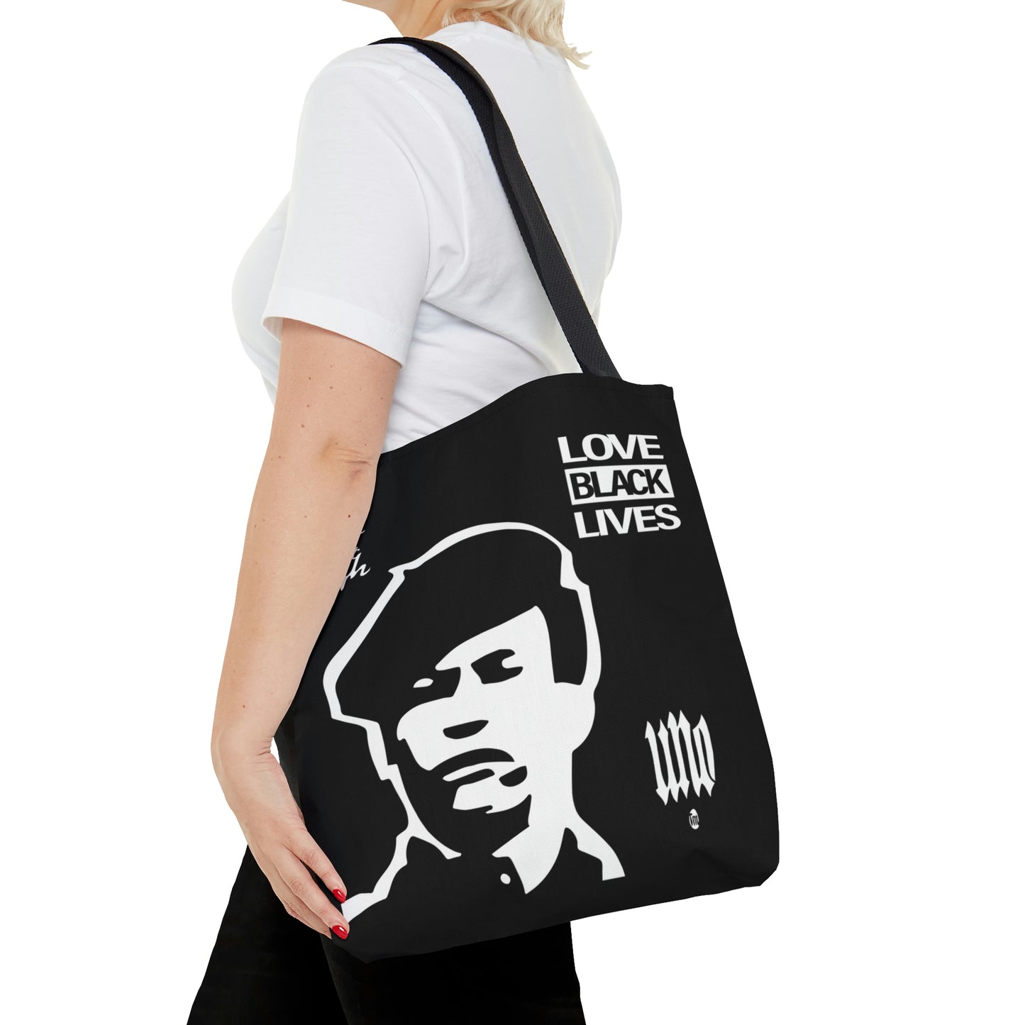 UNO LOVEBLACKLIVES LOVEHUEY AOP Tote Bag