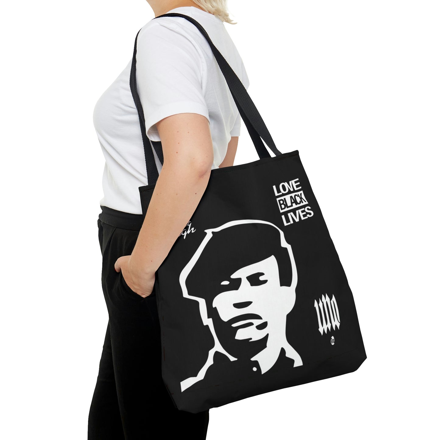 UNO LOVEBLACKLIVES LOVEHUEY AOP Tote Bag