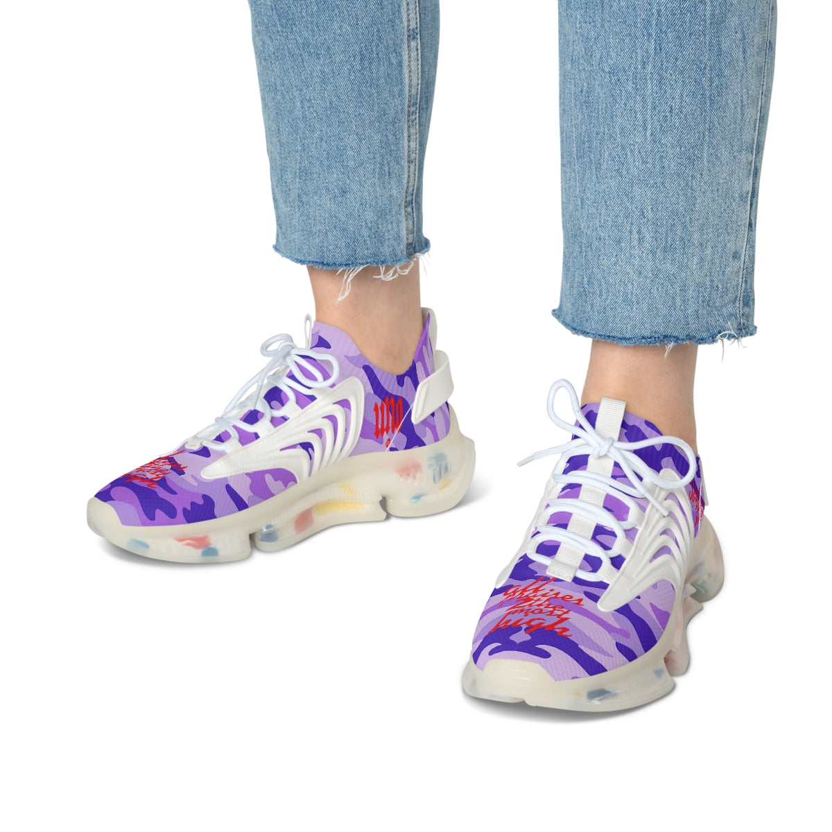 UNO ALL PRAISES Women's Mesh Sneakers Camo Collection