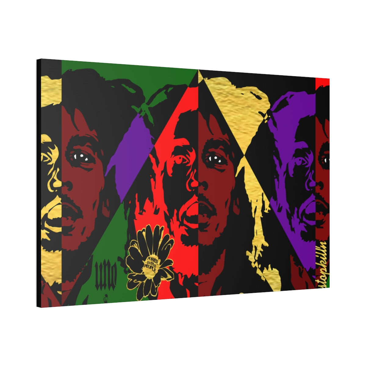 UNO POWERFLOWER LOVEBOB 60x40 Canvas Stretched, 1.5''