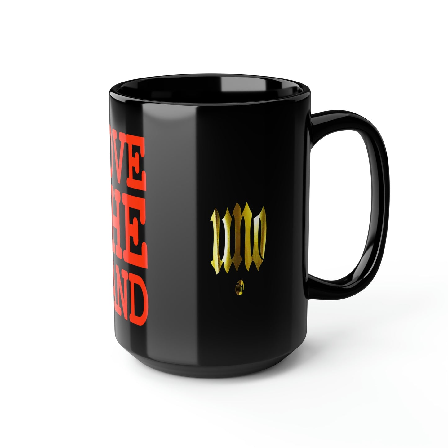 UNO LOVETHELAND Black Mug, 15oz