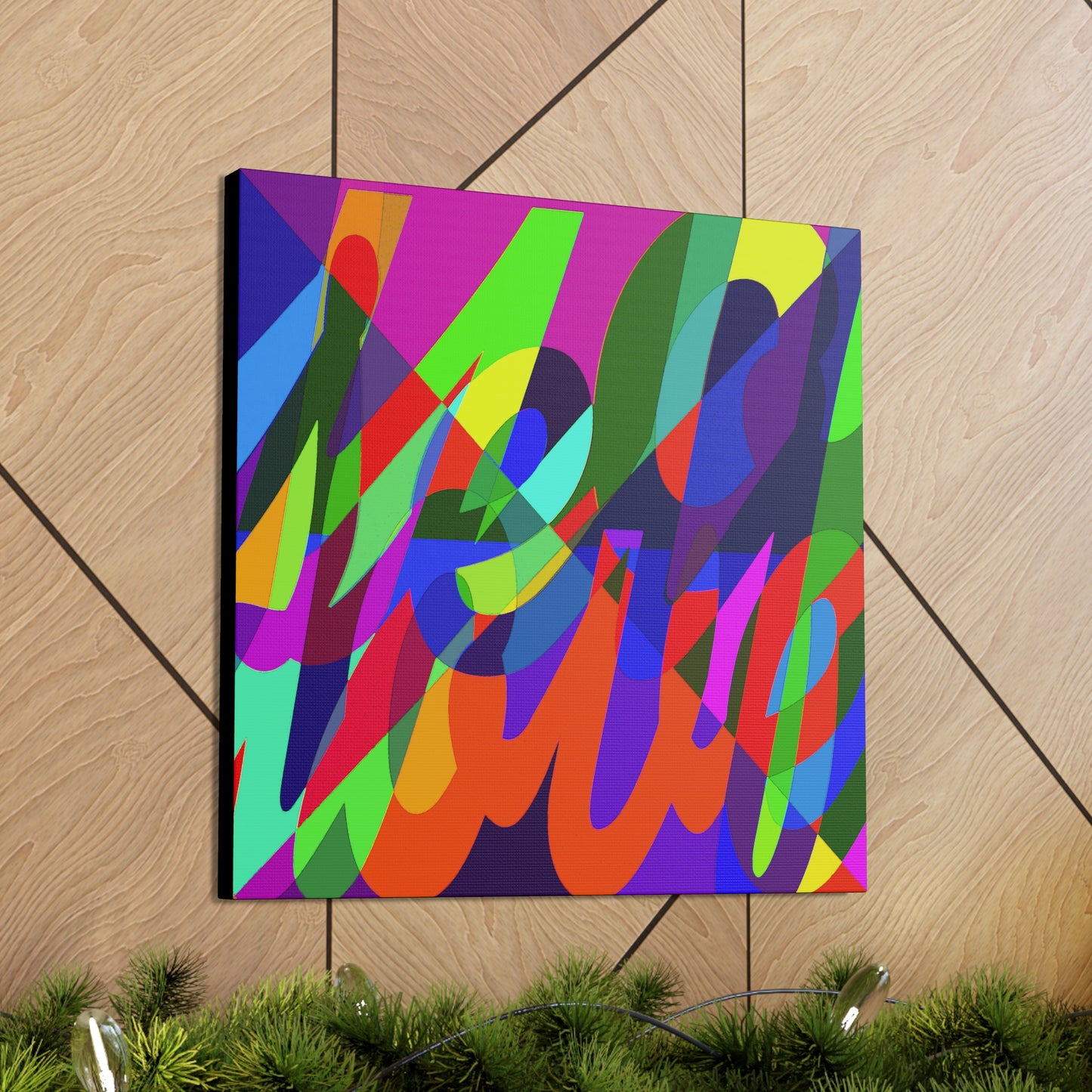 UNO LOVEYOSELF UNOWORD 12, 20, 24, & 36" Square Canvas Gallery Wraps