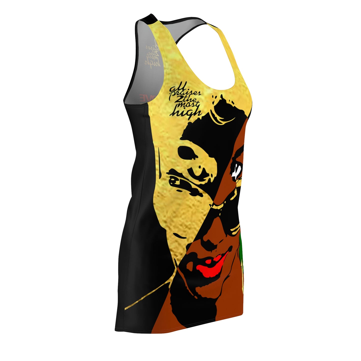 UNO LOVEBLACKLIVES SOULQUEEN Women's Cut & Sew Racerback Dress