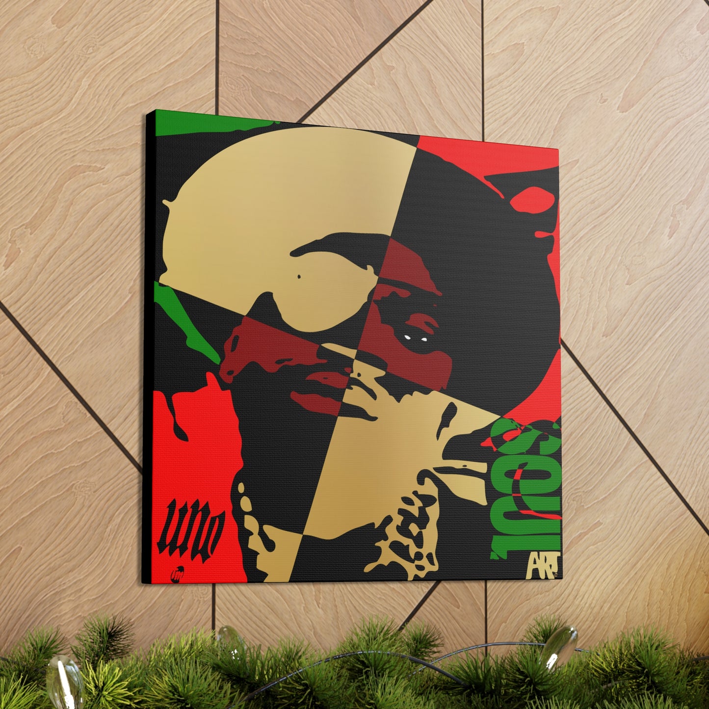 UNO LOVESLICKRICK LADIDADI SOULART 12, 20, 24, & 36" Square Canvas Gallery Wraps