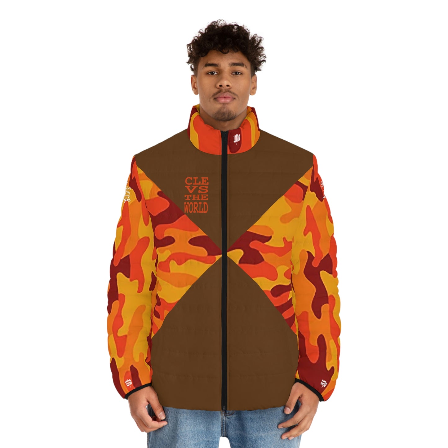 UNO LOVETHELAND Men's Puffer Jacket (AOP) Camo Collection