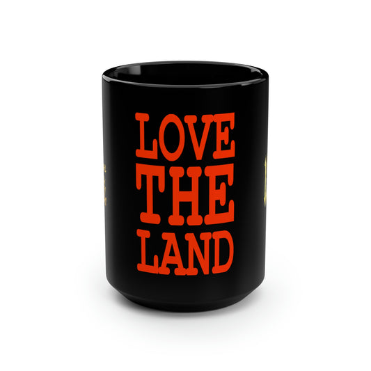 UNO LOVETHELAND Black Mug, 15oz