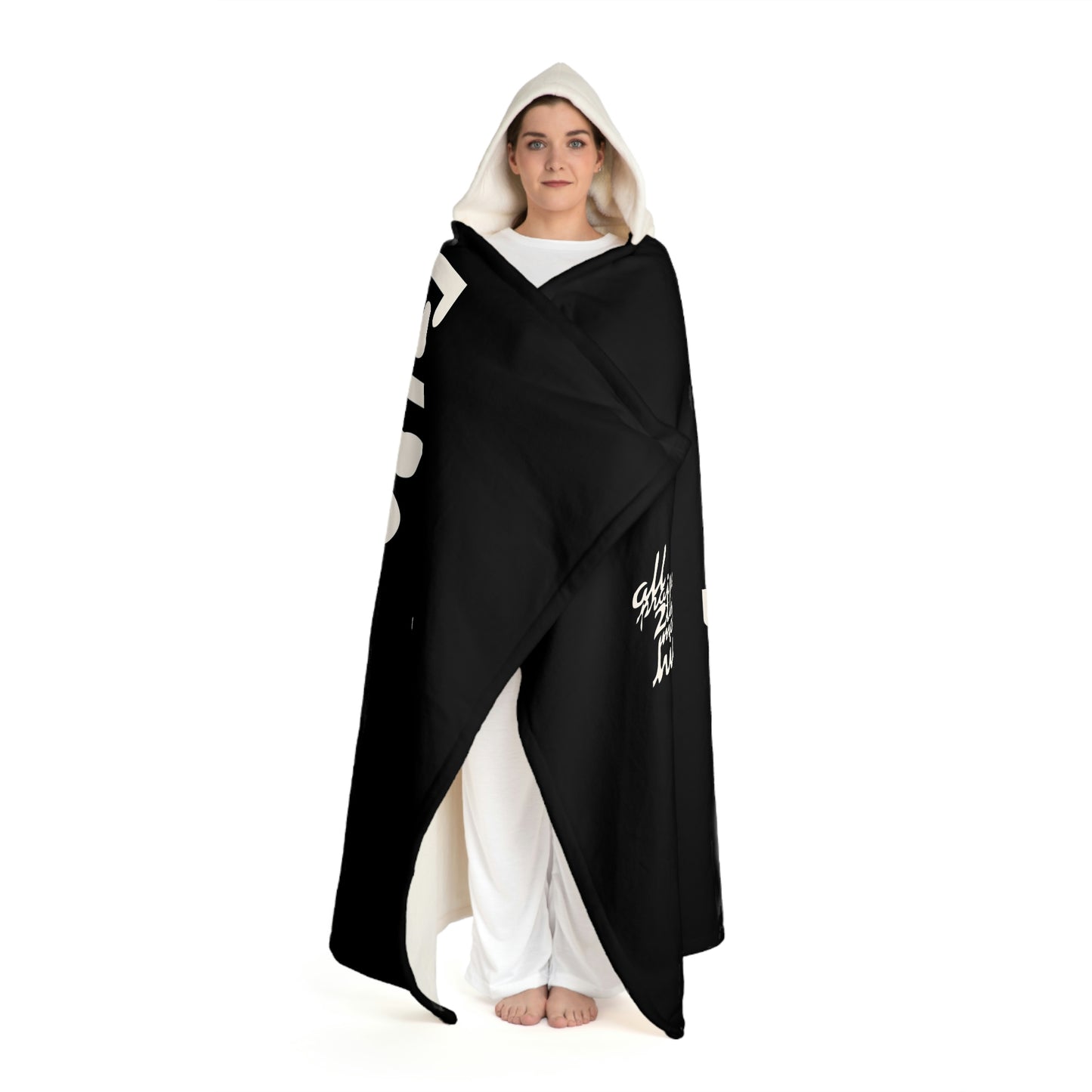 UNO LOVETHELAND Hooded Sherpa Fleece Blanket