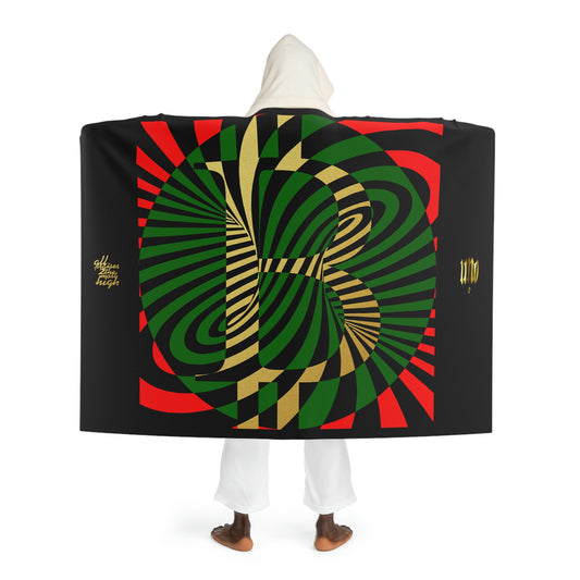 UNOBTCMAX Hooded Sherpa Fleece Blanket