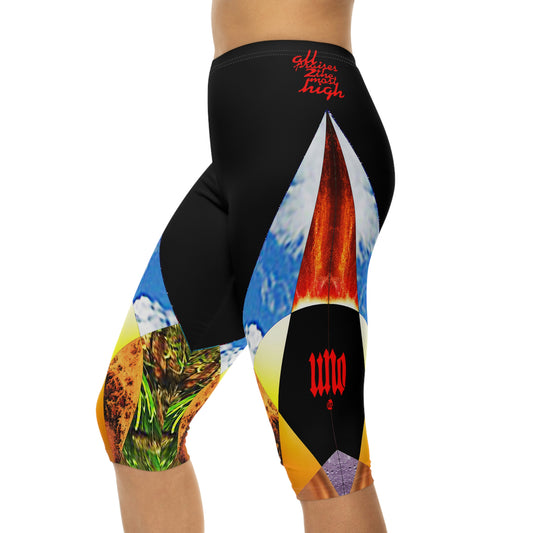 UNO ALLPRAISES II Variation 1 Women’s Capri Leggings (AOP)