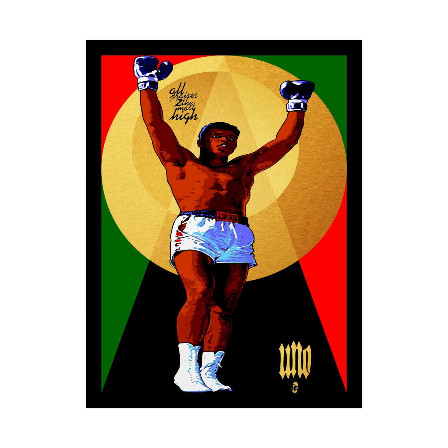 UNO LOVEALI Cassius Clay Was A Bad MF 18x24 Rolled Posters