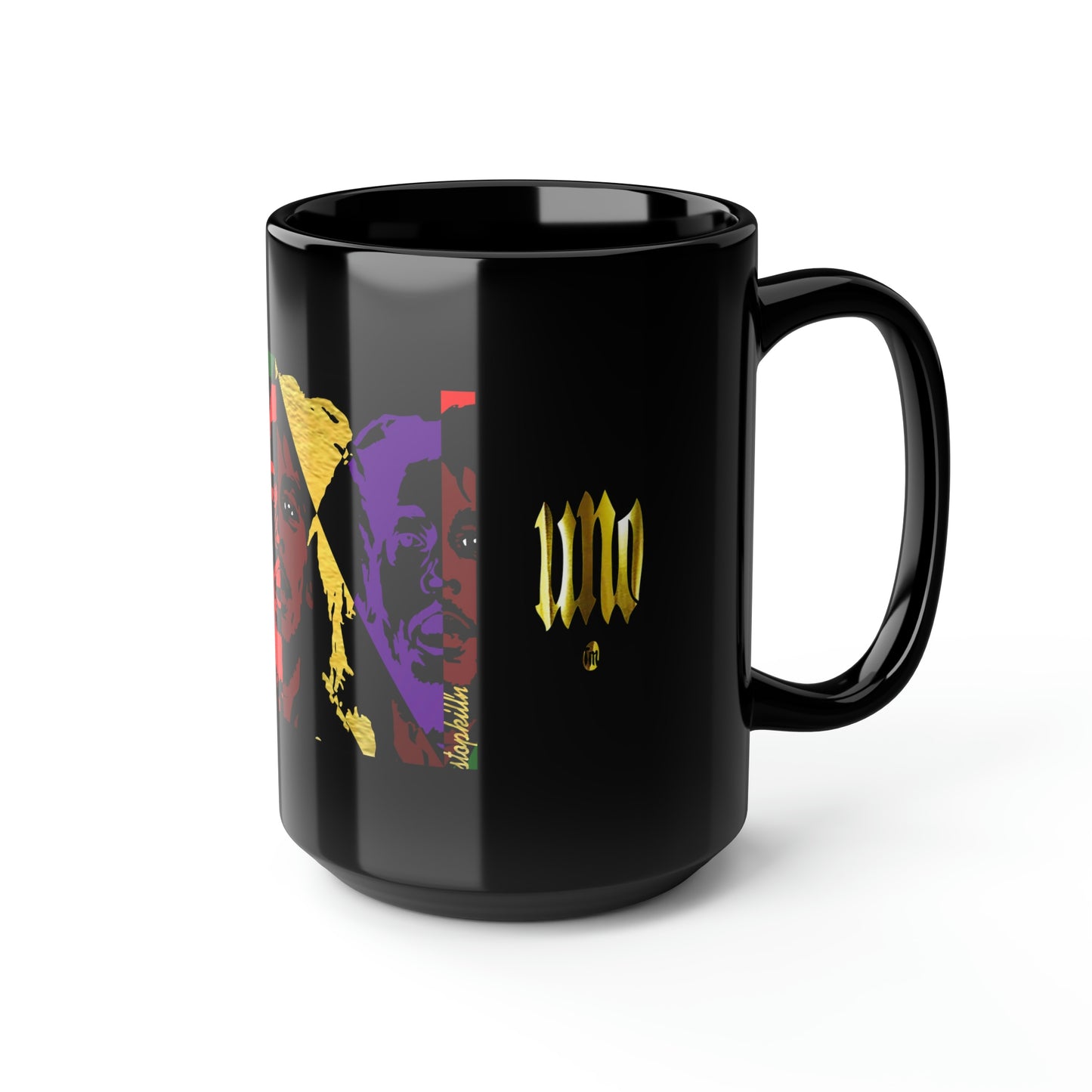 UNO POWERFLOWER LOVEBOB Black Mug, 15oz