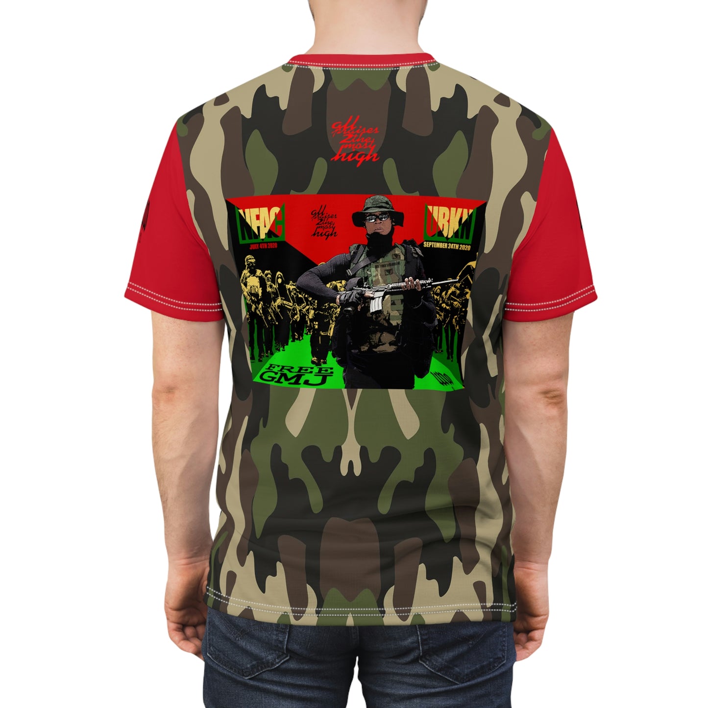 UNO FREEGMJ Unisex AOP Cut & Sew Tee Camo Collection