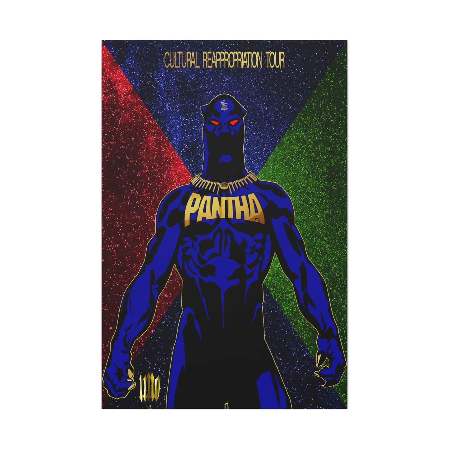 UNO PANTHA Cultural Reappropriation Tour 40x60 Canvas Stretched, 1.5''