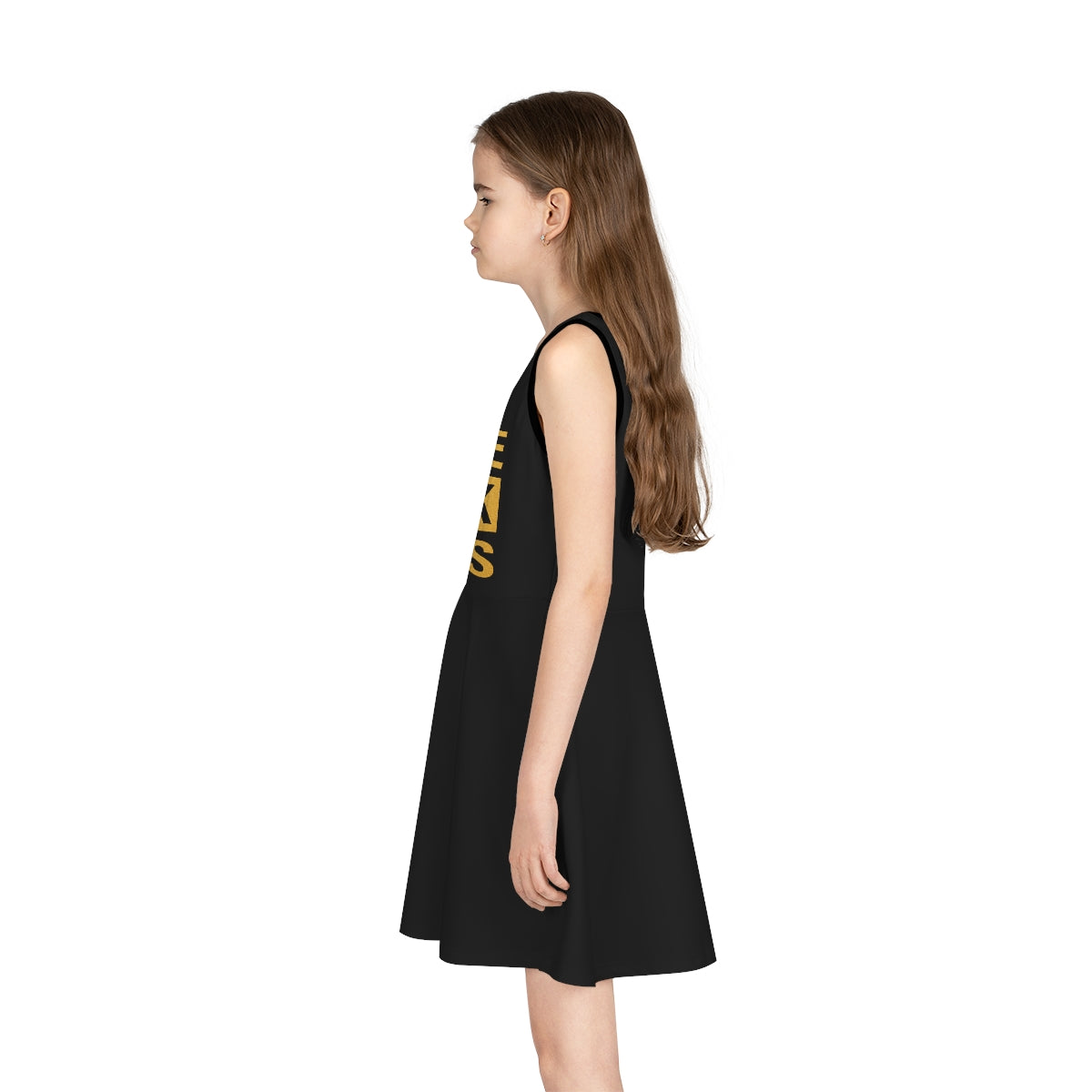 UNO LOVEBLACKLIVES Girls' Sleeveless Sundress (AOP)