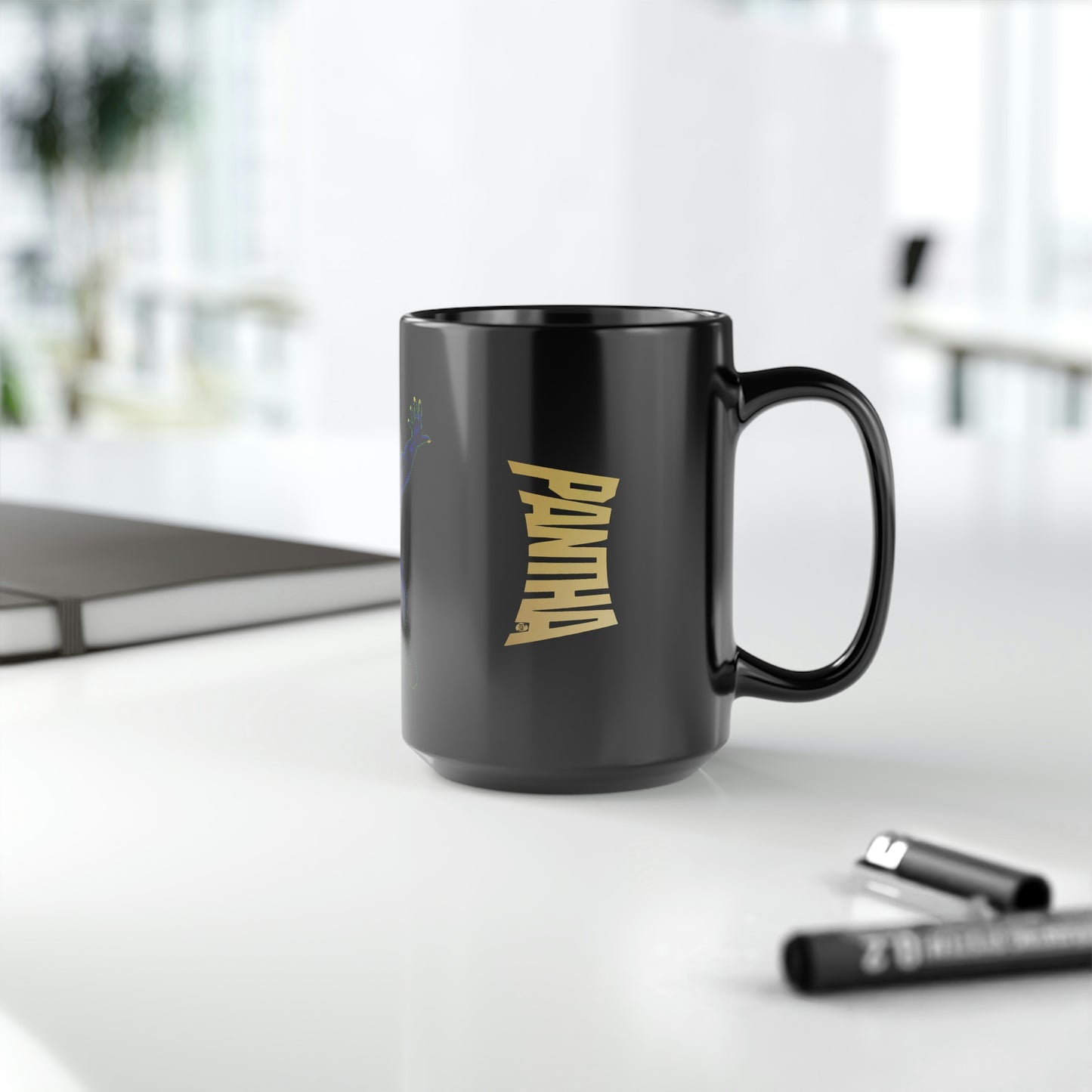 UNO PANTHA Black Mug, 15oz