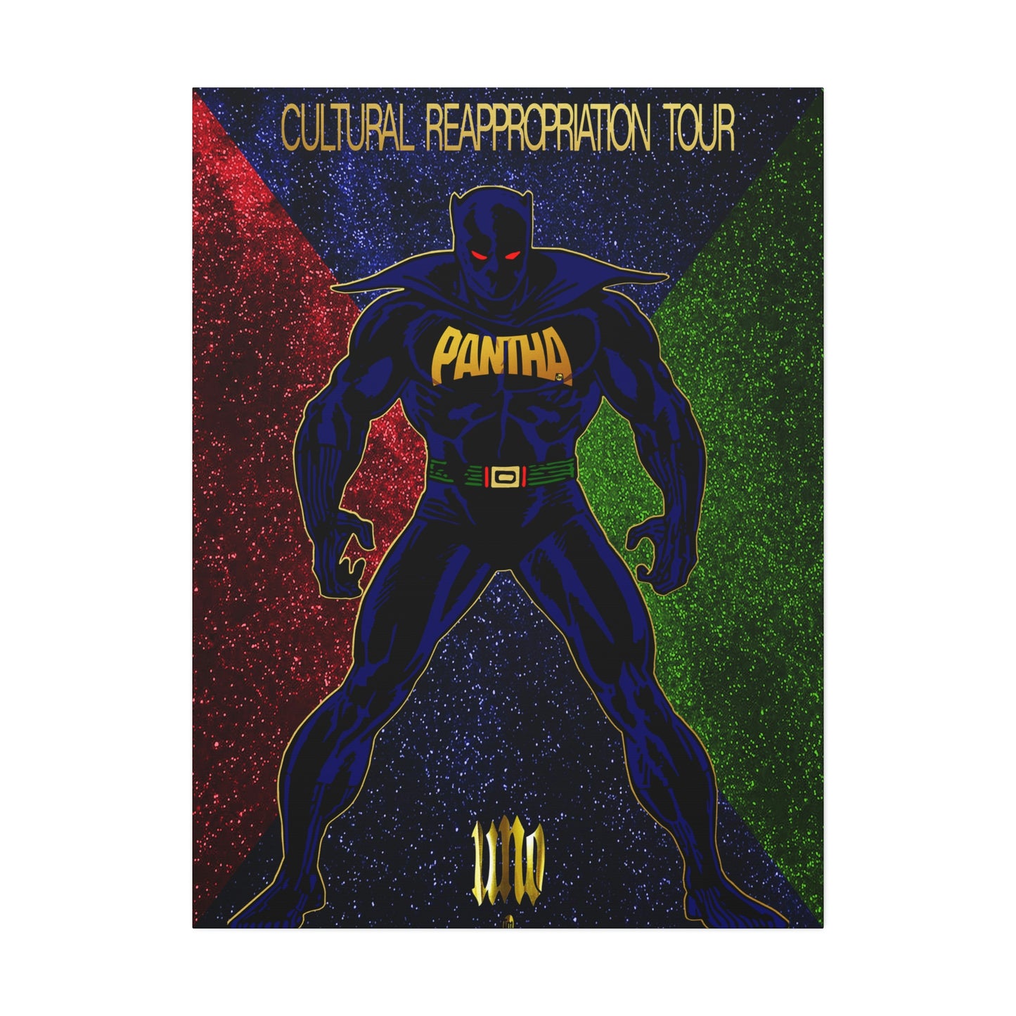 UNO PANTHA Cultural Reappropriation Tour 36x48 Canvas Stretched, 1.5''