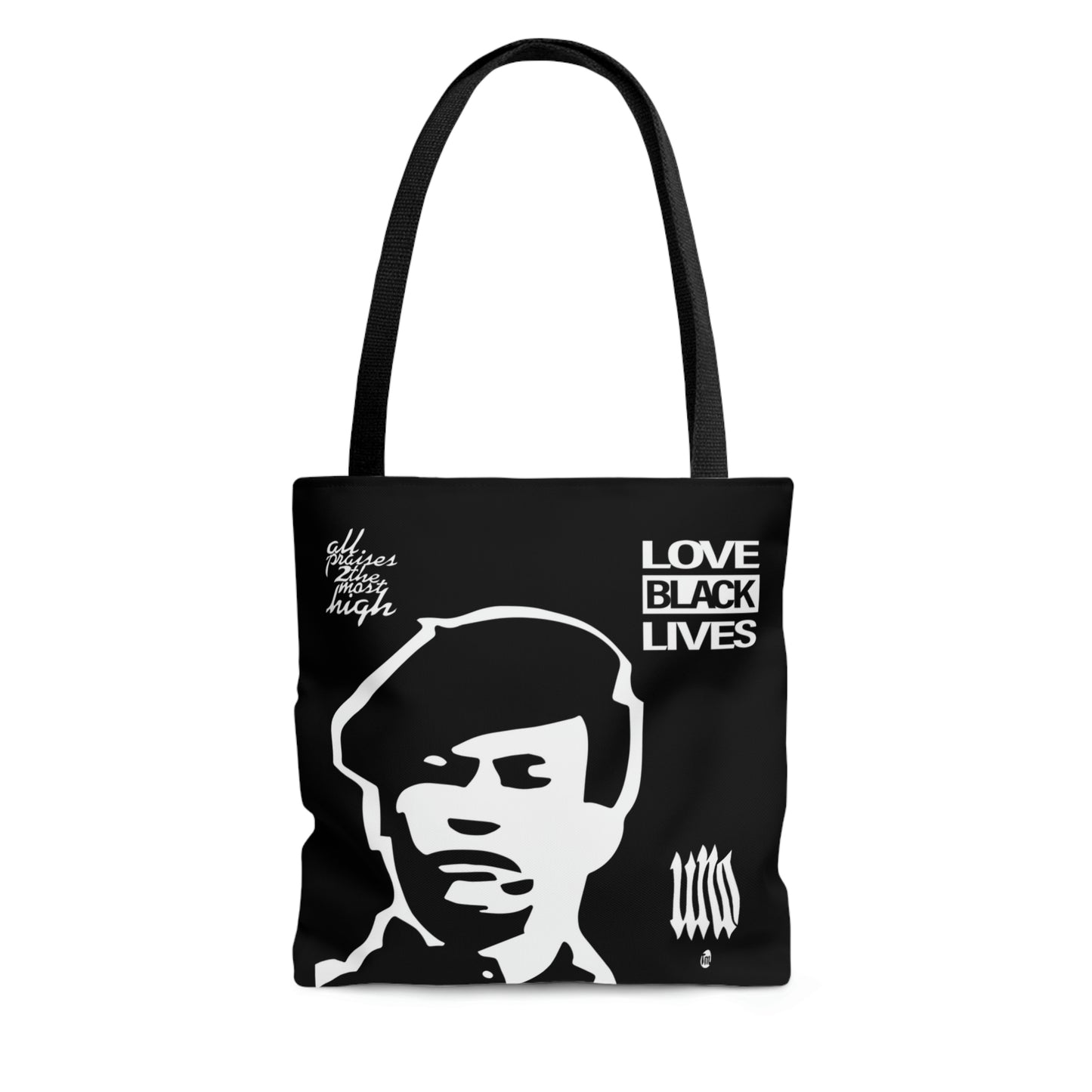 UNO LOVEBLACKLIVES LOVEHUEY AOP Tote Bag