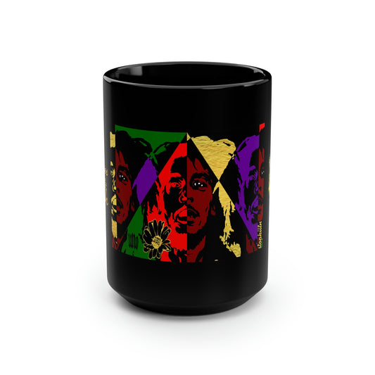 UNO POWERFLOWER LOVEBOB Black Mug, 15oz