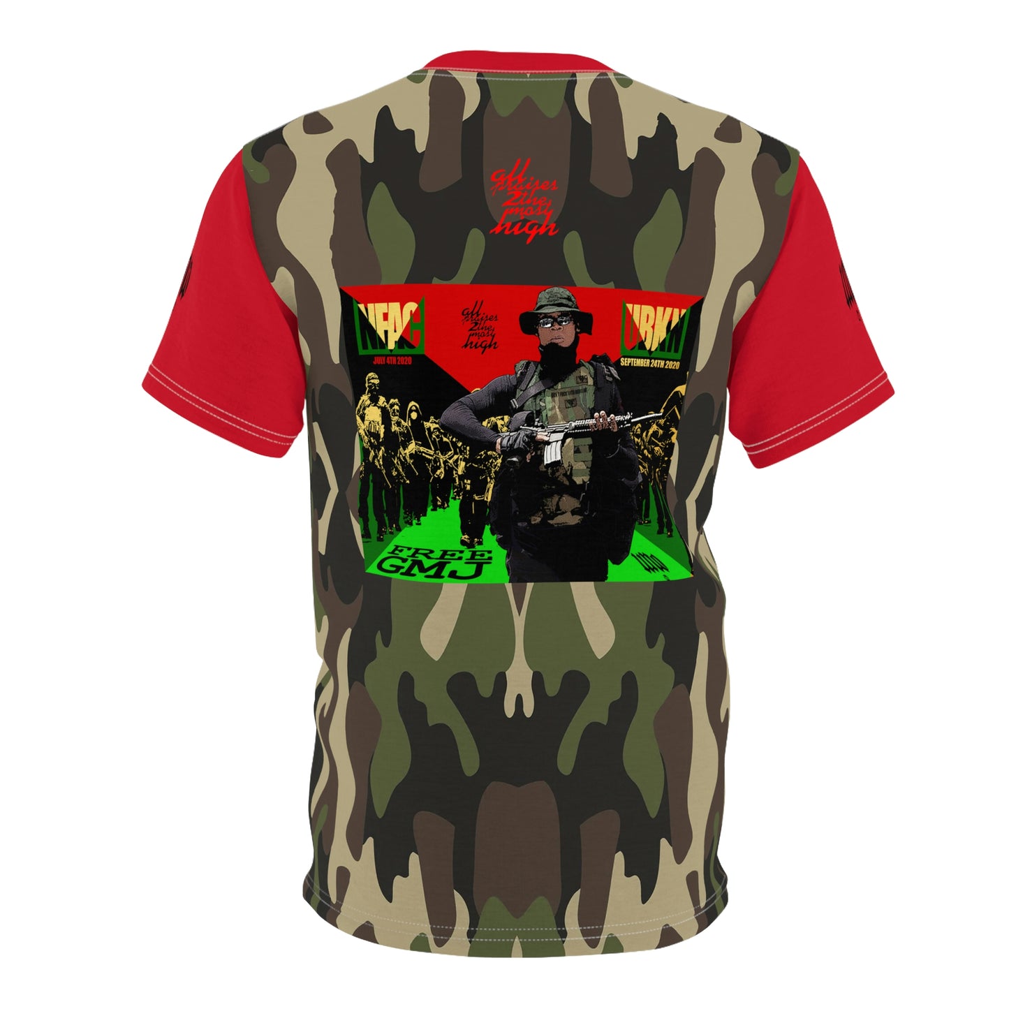 UNO FREEGMJ Unisex AOP Cut & Sew Tee Camo Collection