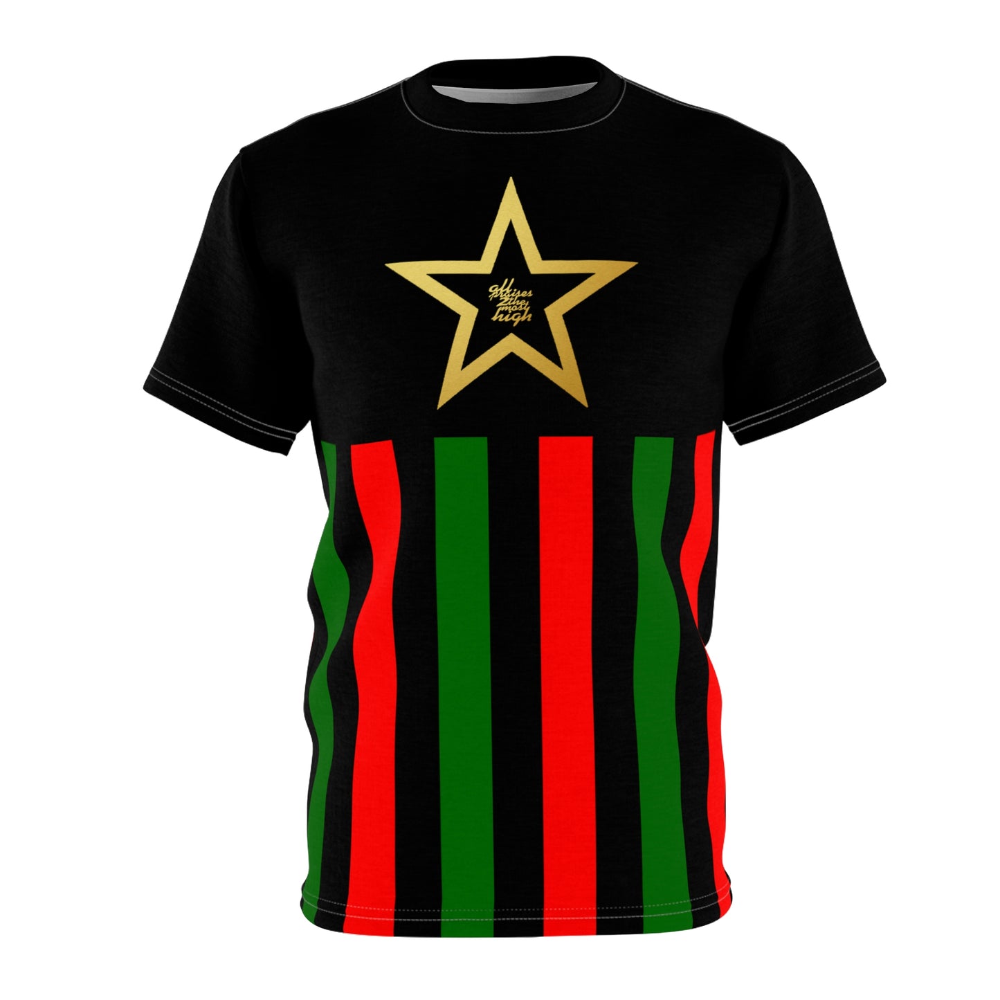 UNO ALL PRAISES BLACKSTAR Unisex AOP Cut & Sew Tee