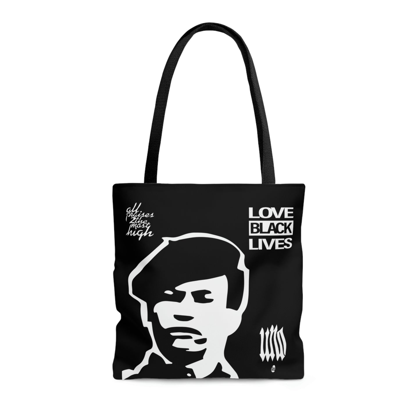 UNO LOVEBLACKLIVES LOVEHUEY AOP Tote Bag