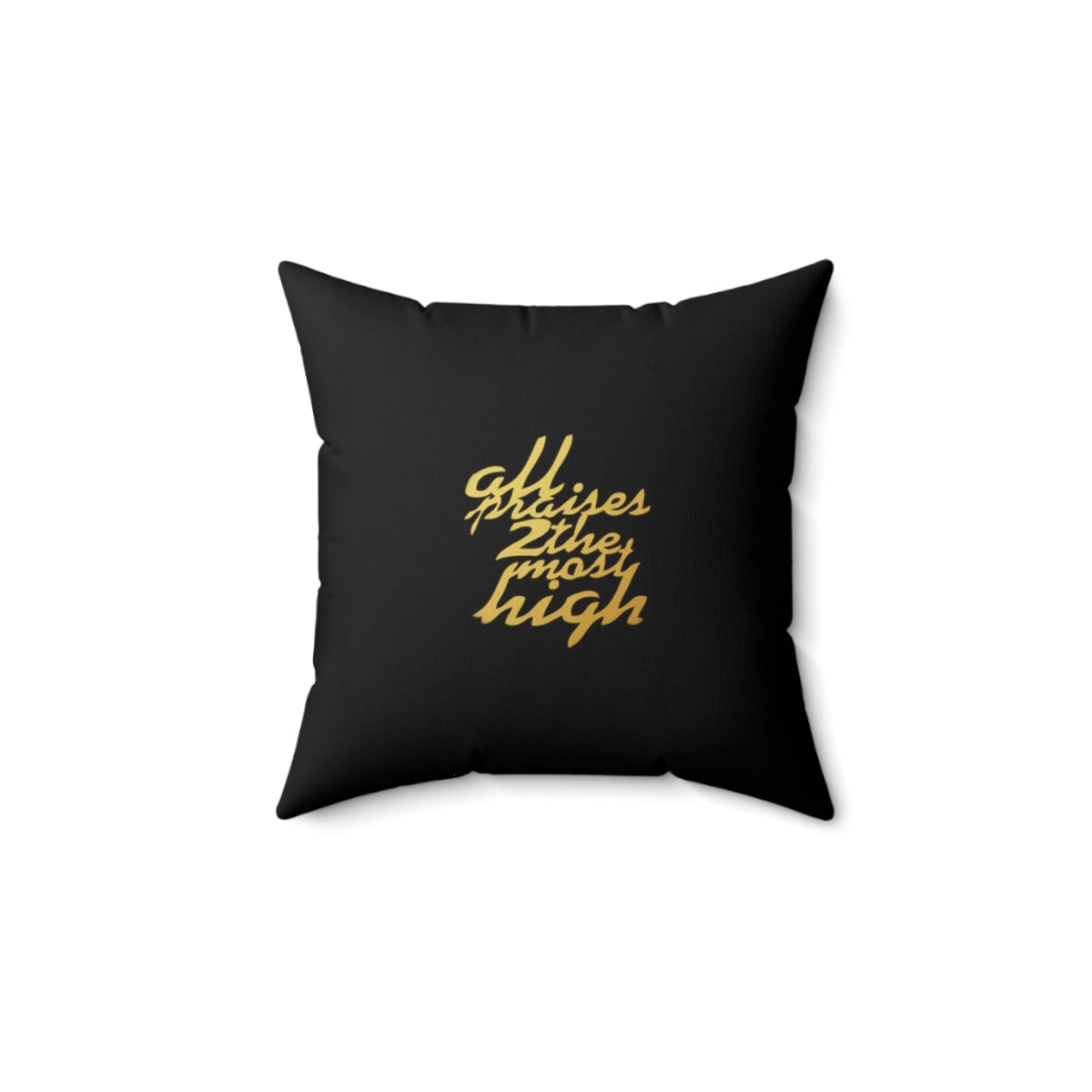 UNO ALLPRAISES V Faux Suede Square Pillow